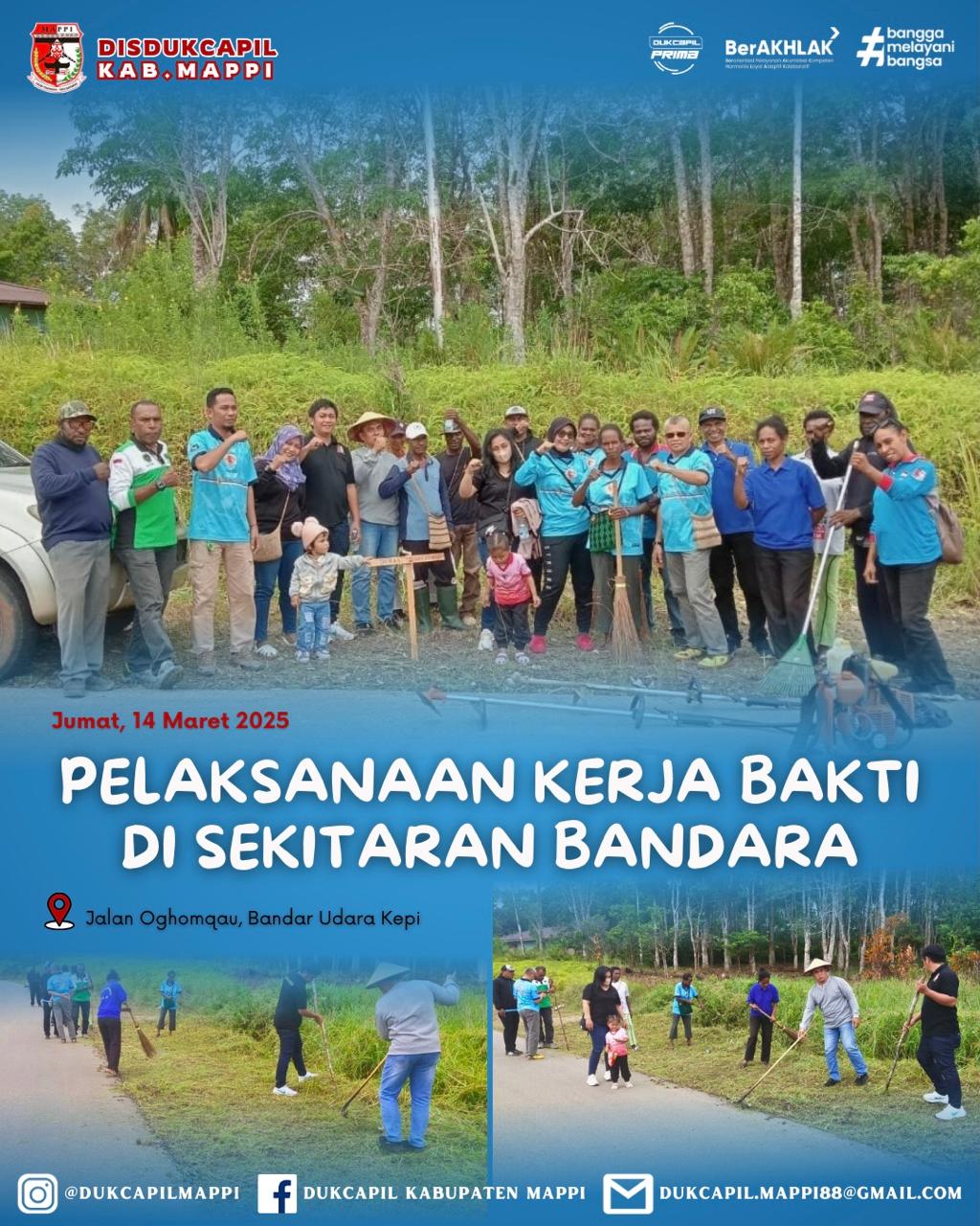 PELAKSANAAN KERJA BAKTI DUKCAPIL MAPPI