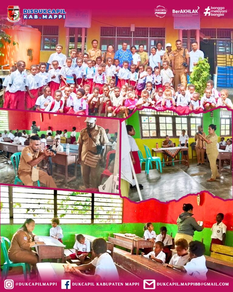 PELAKSANAAN KEGIATAN JEMPUT BOLA, PEREKAMAN KARTU INDENTITAS (KIA) BAGI SISWA/SISWI SD YPPK SANTO MATHIUS EMETE